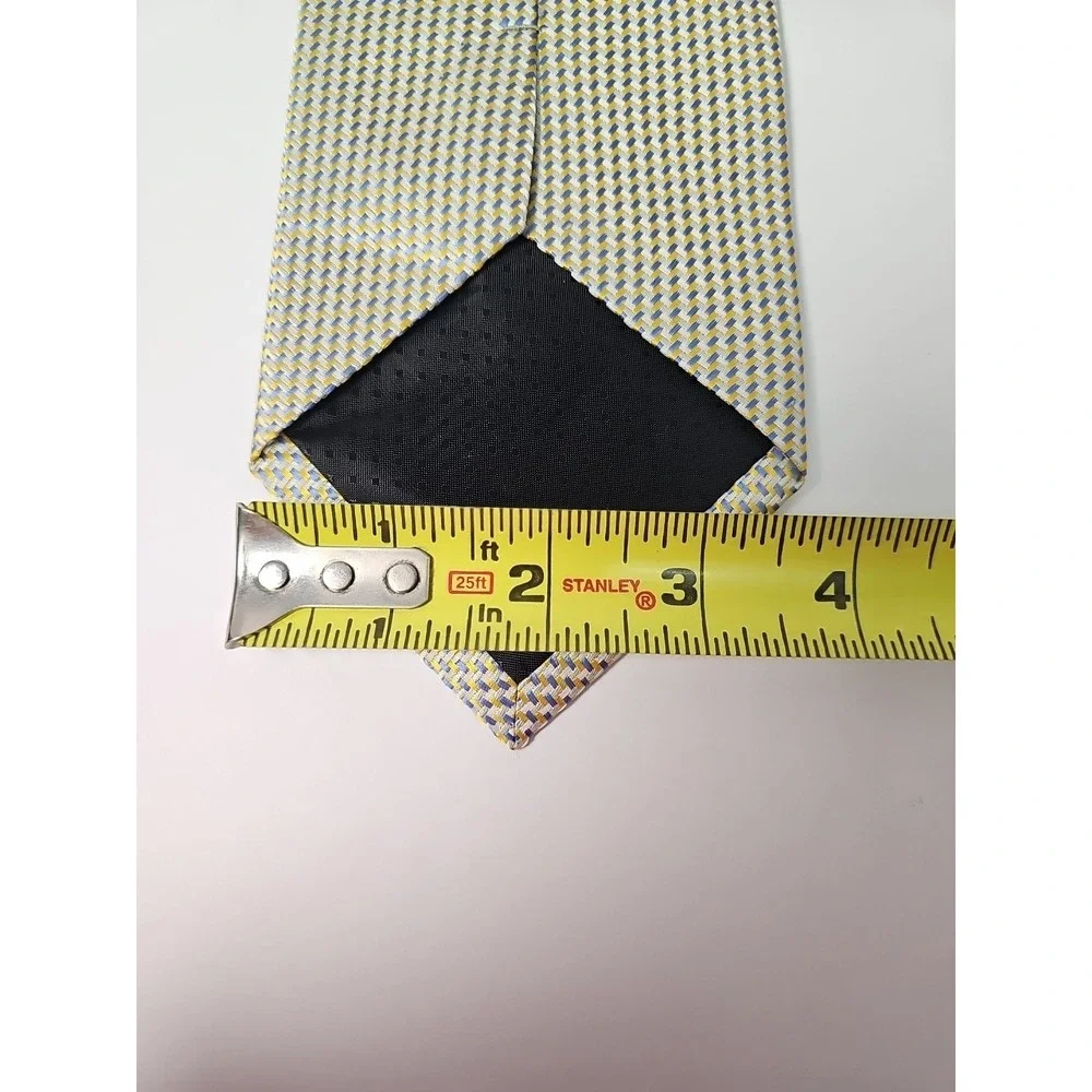 Dicappi Collection Tie 100% Polyester Yellow And‎  Blue